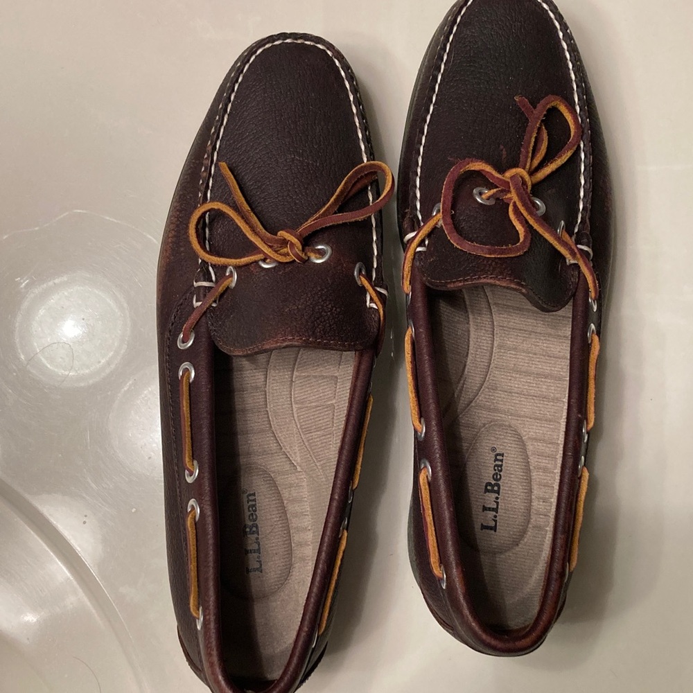 L.L. Bean Men's Dark Brown Boat Shoes